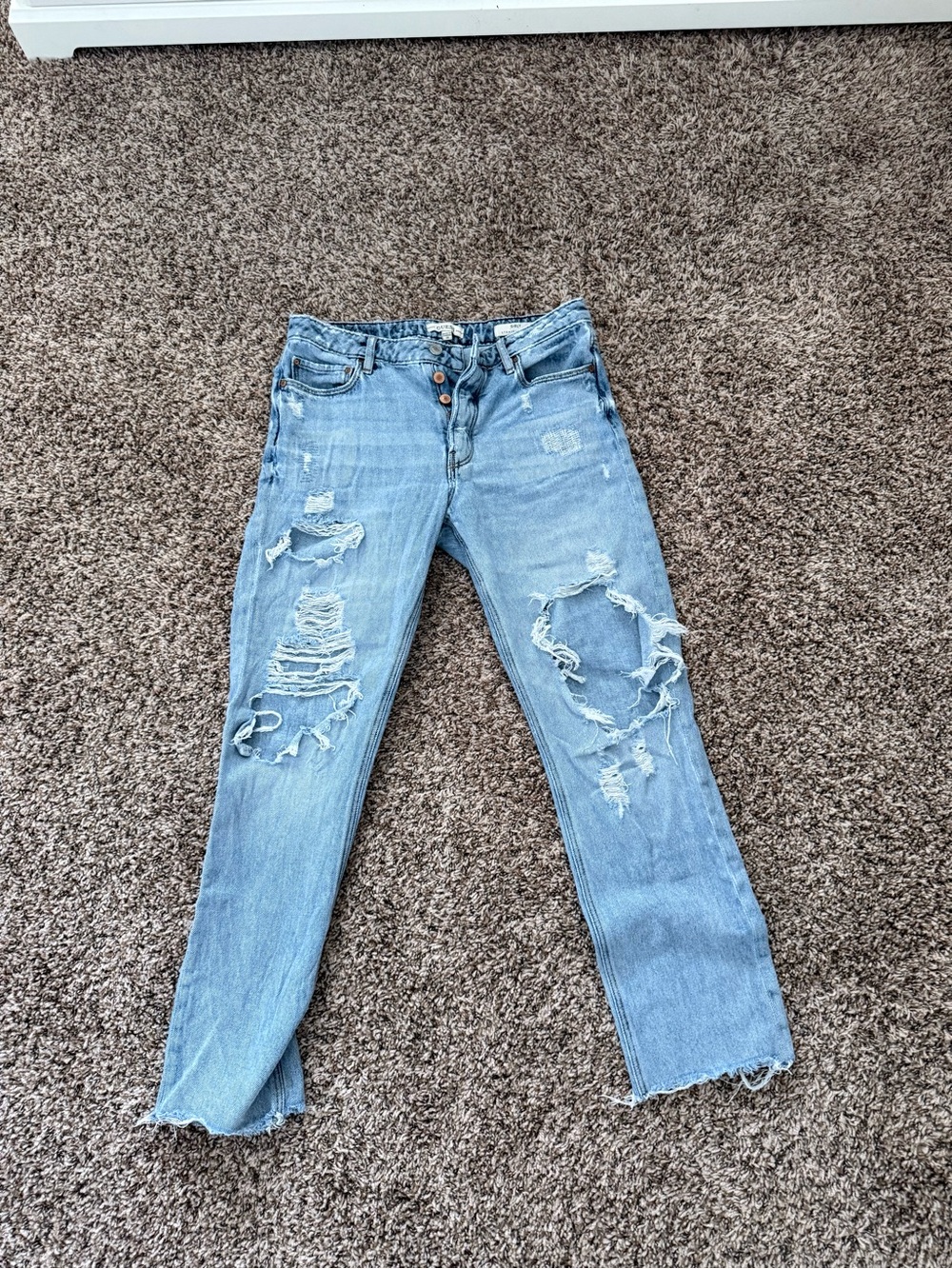 Light Blue Distressed Women’s Jeans